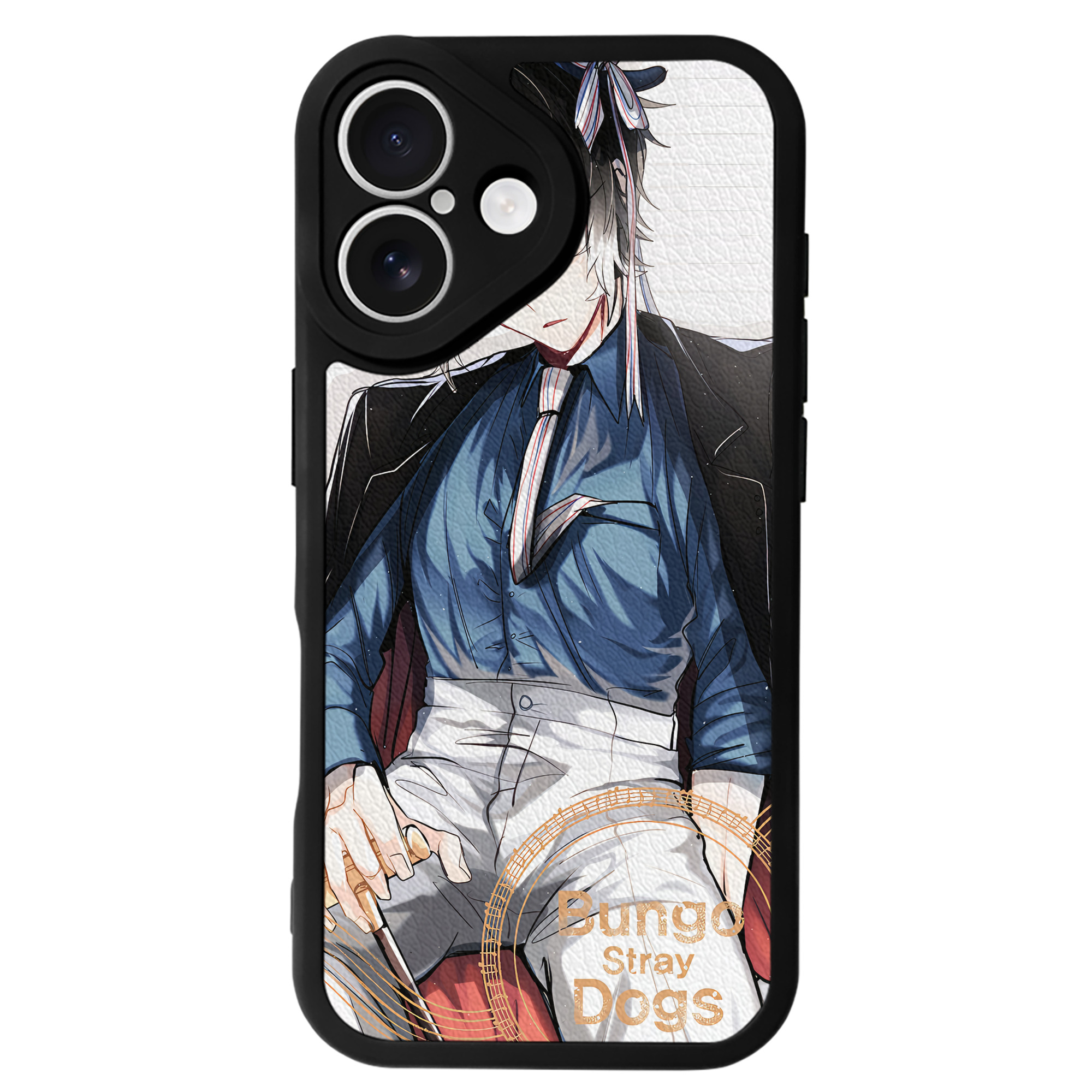 （画像用） 文豪ストレイドッグス Bungo Stray Dogs 【iPhone 16シリーズ対応】シリコンスマホケース（レザー調） 材質：シリコン